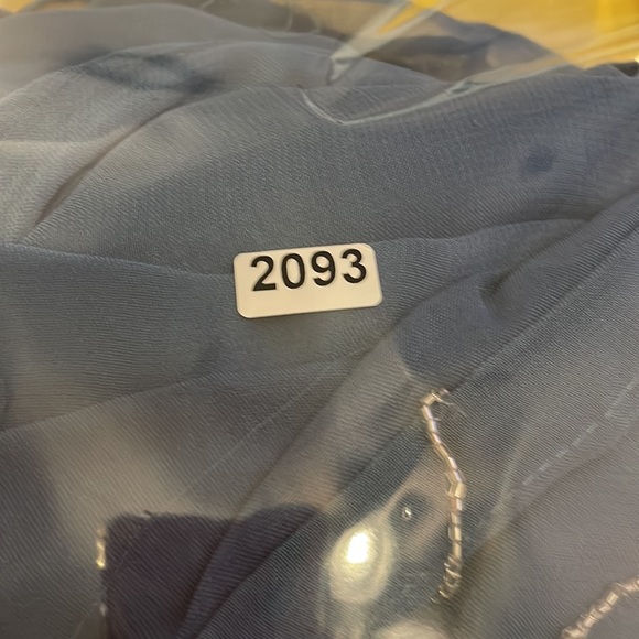 Gharara Blue with intricate Silver beading. - Picture 9 of 9